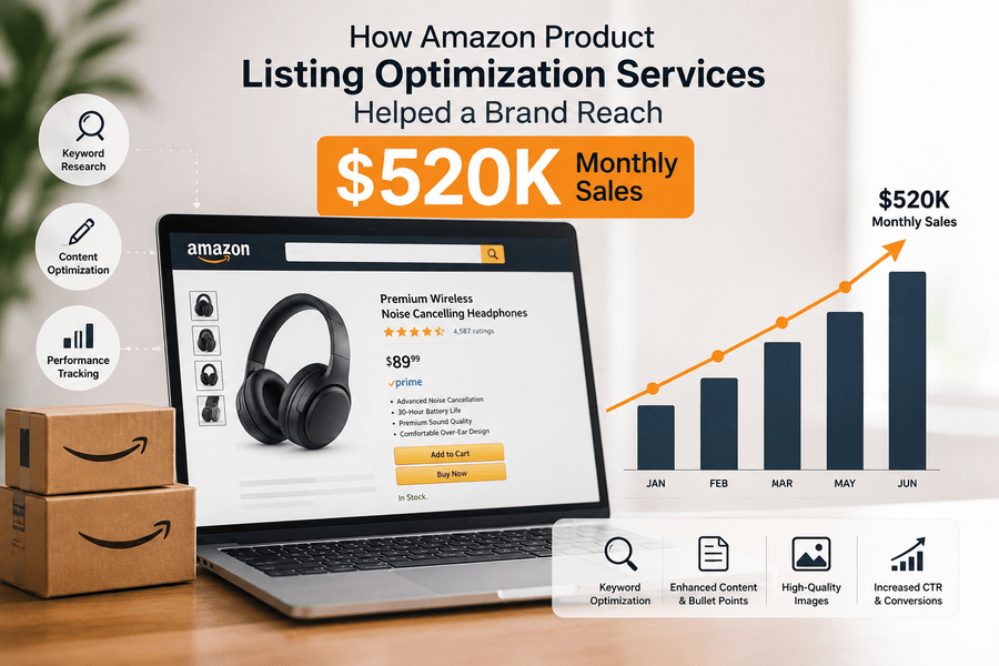 How Amazon Product Listing Optimization Services Helped a Brand Reach $520K Monthly Sales